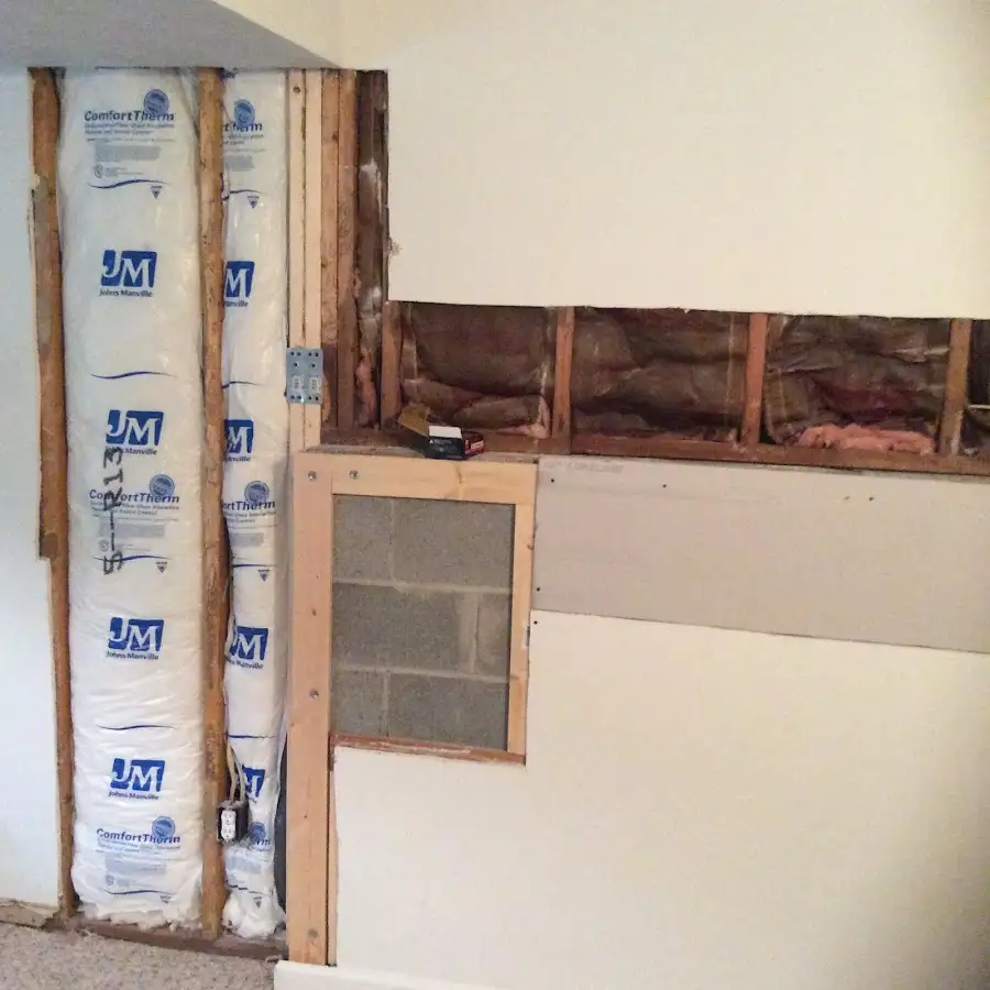 Wall insulation replacement during Structural Drying in East Palo Alto